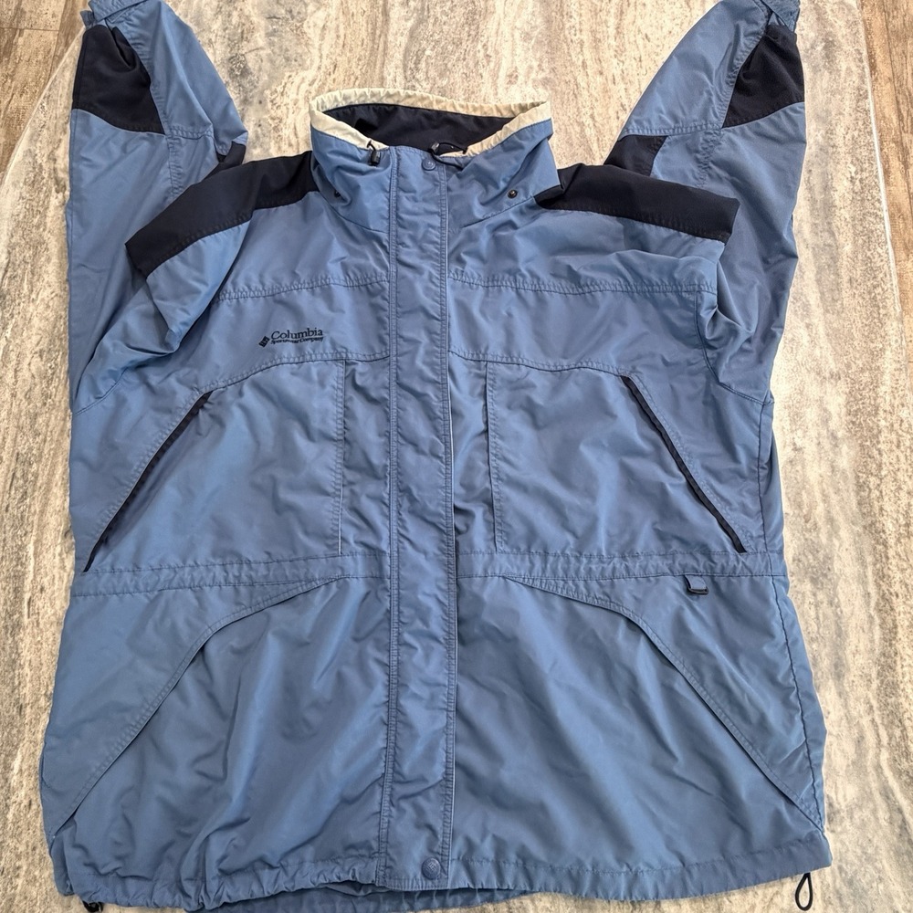 Columbia Parka Coat Blue Insulated Outdoor Gorpcore Women's 3X Cold Weather
